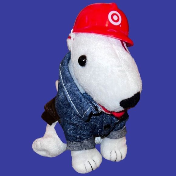 2008 Target Bullseye "PD Dog" With Helmet Limited Edition 683/3500 Plush Toy - Picture 2 of 4